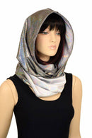 Silver & Flashbulb HUGE Reversible Festival Hood - Coquetry Clothing