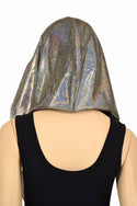 Silver & Flashbulb HUGE Reversible Festival Hood - 4