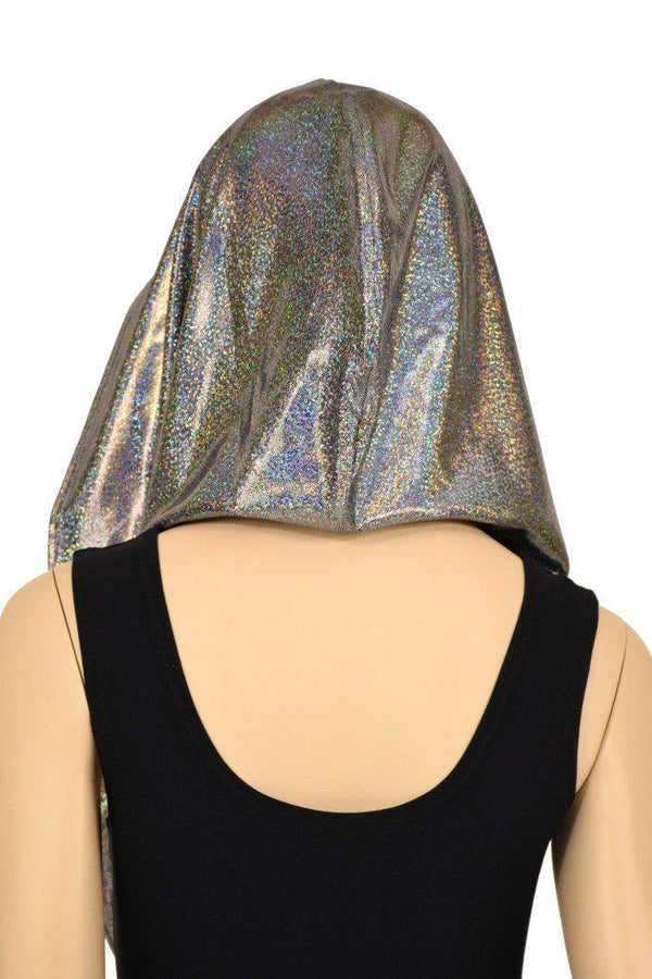 Silver & Flashbulb HUGE Reversible Festival Hood - 4