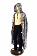 Silver & Glow Worm Reversible Cape - Coquetry Clothing