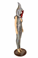 Silver Holo Shark Costume - Coquetry Clothing