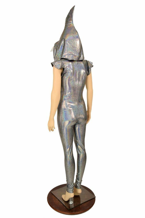 Silver Holo Shark Costume - Coquetry Clothing