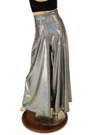 Silver Holo Wide Leg Pants - Coquetry Clothing