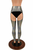 Silver Holographic Chaps - Coquetry Clothing