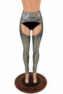 Silver Holographic Chaps - Coquetry Clothing