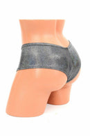 Silver Holographic Cheeky Shorts - Coquetry Clothing