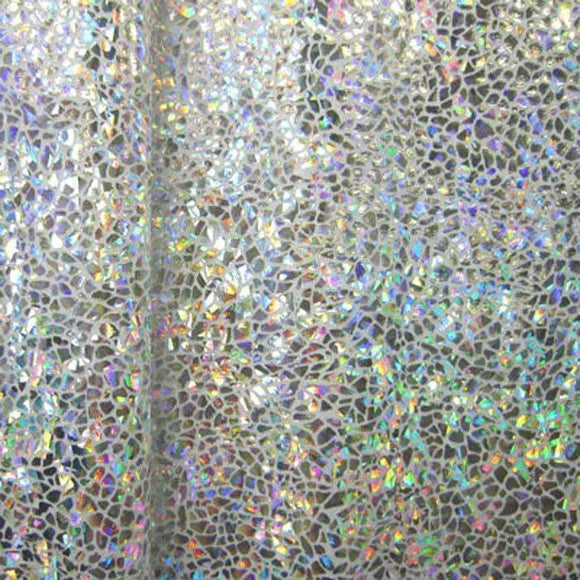 Silver Holographic Crop & Skirt - Coquetry Clothing
