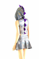 Silver Holographic Dragon Hoodie Set - Coquetry Clothing