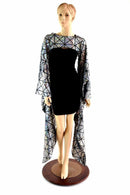 Silver Holographic Kimono Bolero - Coquetry Clothing