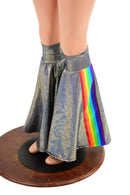 Silver Holographic Retro Rainbow Four Piece Set - Coquetry Clothing