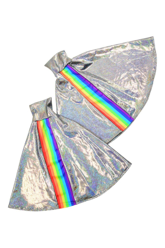 Silver Holographic Retro Rainbow Four Piece Set - Coquetry Clothing