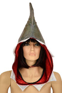 Silver Holographic Shark Hood - 4