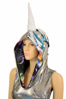 Silver Holographic "Space Unicorn" Catsuit - Coquetry Clothing