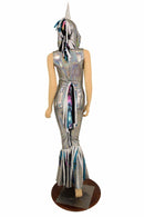 Silver Holographic "Space Unicorn" Catsuit - Coquetry Clothing
