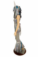 Silver Holographic "Space Unicorn" Catsuit - Coquetry Clothing