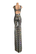 Silver Holographic Twist Back Stilting Costume - 3