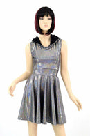 Silver Hoodie Skater Dress - Coquetry Clothing
