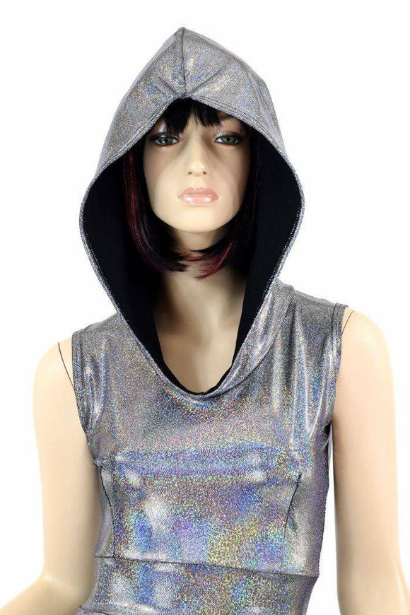 Silver Hoodie Skater Dress - Coquetry Clothing
