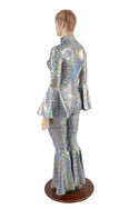 Silver Kaleidoscope Bell Bottom Catsuit - 3