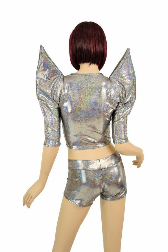 Silver Mega Sharp Shoulder Set - Coquetry Clothing