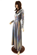 Silver "Space Ambassador" Gown - Coquetry Clothing