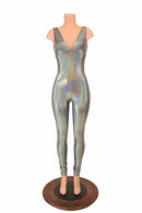 Silver Starlette Tank Catsuit - Coquetry Clothing