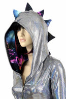 Silver Zippered Dragon Romper - Coquetry Clothing
