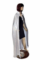 Silver/White and Flashbulb Reversible Cape - Coquetry Clothing