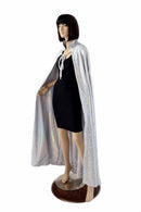 Silver/White and Flashbulb Reversible Cape - Coquetry Clothing