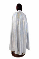 Silver/White and Flashbulb Reversible Cape - Coquetry Clothing