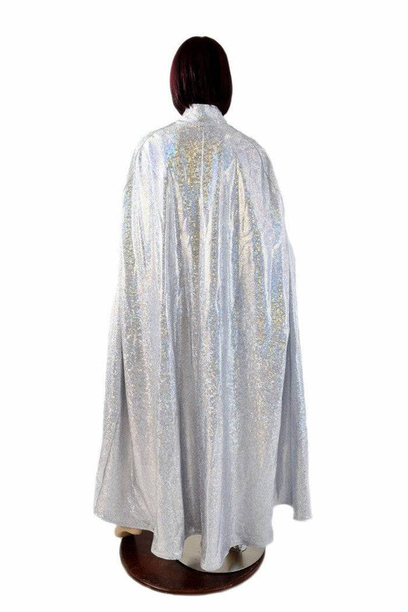 Silver/White and Flashbulb Reversible Cape - Coquetry Clothing