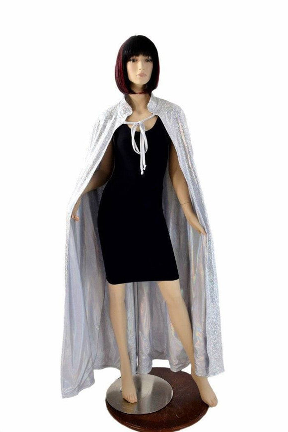 Silver/White and Flashbulb Reversible Cape - Coquetry Clothing