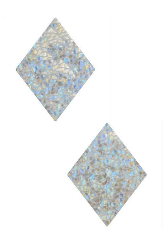 Silvery White Diamond Pasties - Coquetry Clothing
