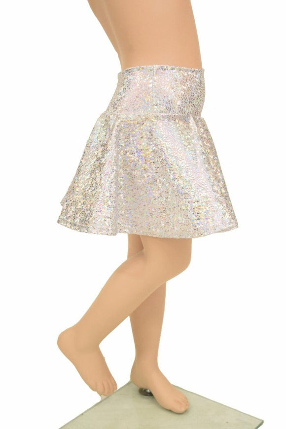 Silvery White Kids Skirt or Skort - Coquetry Clothing