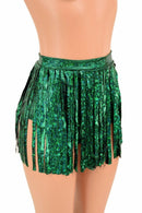 Siren Gladiator Shorts in Green Kaleidoscope - Coquetry Clothing