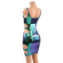 Skinny Strap Bodycon Tank Dress with O - Ring Cutouts - Coquetry Clothing
