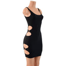 Skinny Strap Bodycon Tank Dress with O - Ring Cutouts - Coquetry Clothing