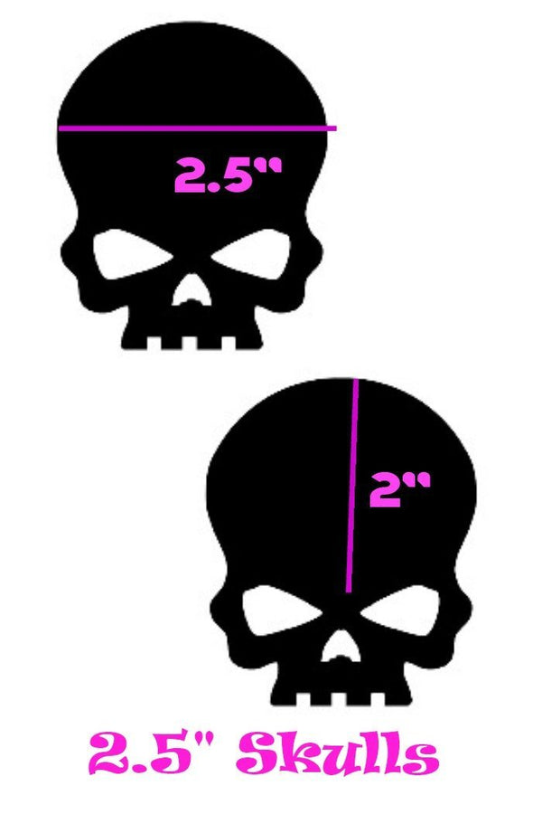 Neon Pink Skulls Pasties - 2