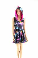 Sleeveless Dragon Hoodie Skater Dress - Coquetry Clothing