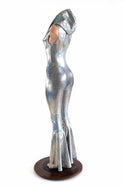 Sleeveless Hooded Bell Bottom Flare Catsuit - 3