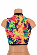 Sleeveless Keyhole Top in Acid Splash - Coquetry Clothing