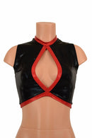 Sleeveless Keyhole Top in Black Mystique - Coquetry Clothing