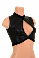 Sleeveless Keyhole Top in Black Mystique - 2
