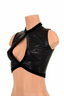 Sleeveless Keyhole Top in Black Mystique - 4