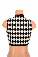 Sleeveless Keyhole Top in Diamond Print - Coquetry Clothing