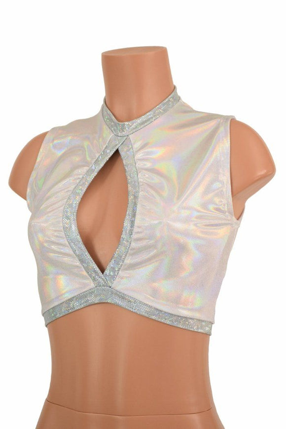 Sleeveless Keyhole Top in Flashbulb - Coquetry Clothing