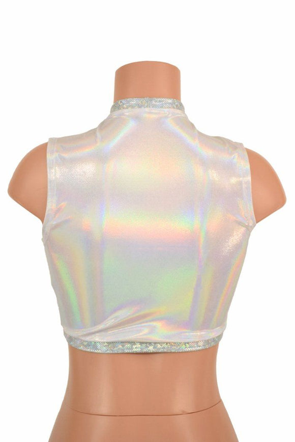 Sleeveless Keyhole Top in Flashbulb - Coquetry Clothing