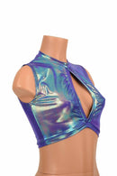 Sleeveless Keyhole Top in Moonstone - Coquetry Clothing