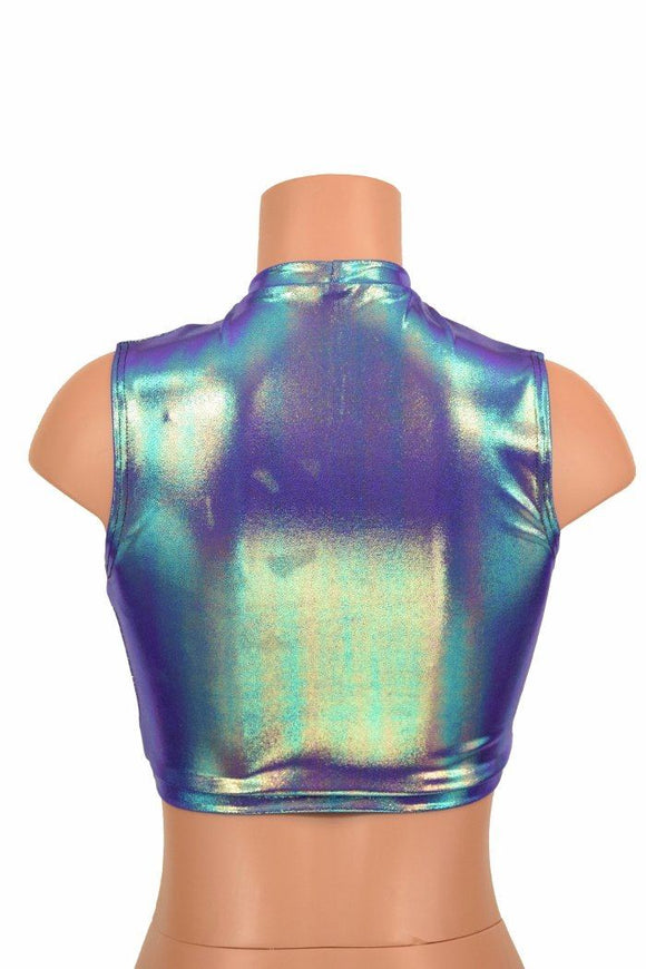 Sleeveless Keyhole Top in Moonstone - Coquetry Clothing