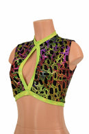 Sleeveless Keyhole Top in Poisonous - Coquetry Clothing